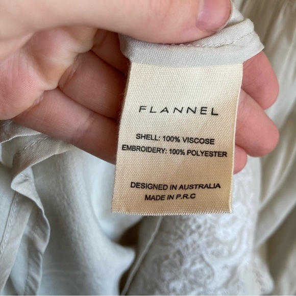 Flannel Babydoll A-Line Nuetral Lace Mini  Tank Dress S - Picture 6 of 11